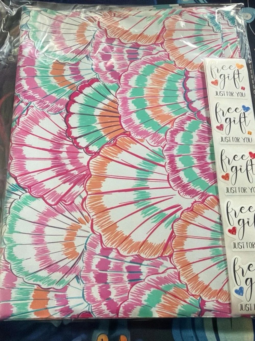 Colorful Shell Print Notebook